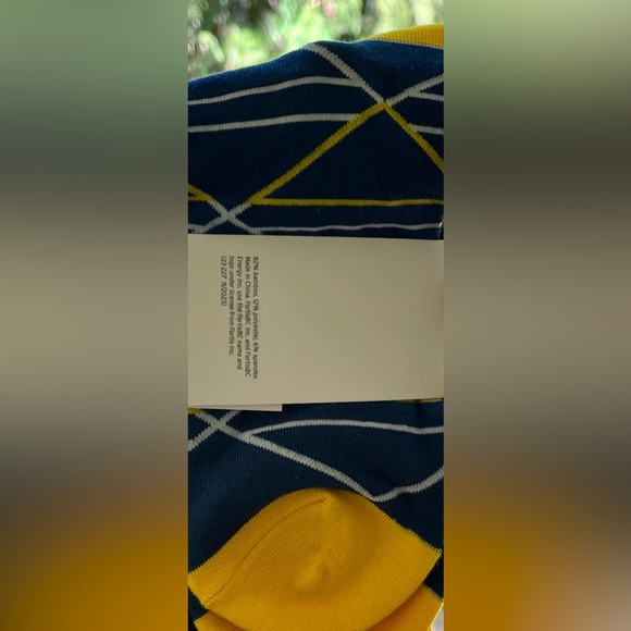 👍 Free with Purchase or 2/$15. NWT blue and yellow socks from FORTIS BC - Picture 2 of 2